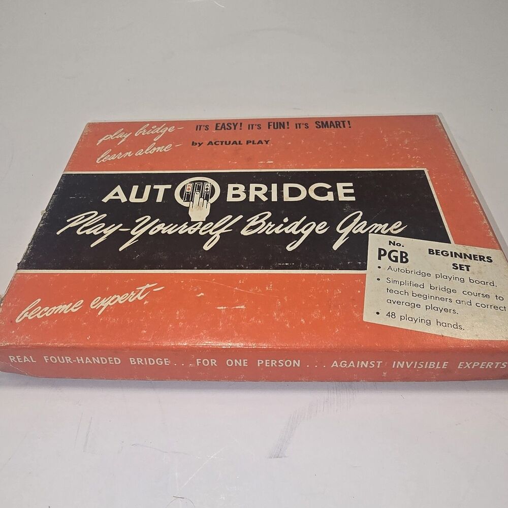 Vintage Auto Bridge  Play Yourself Game & Complete Original Box